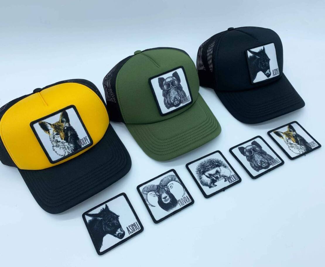 Casquette trucker patch scratch animaux