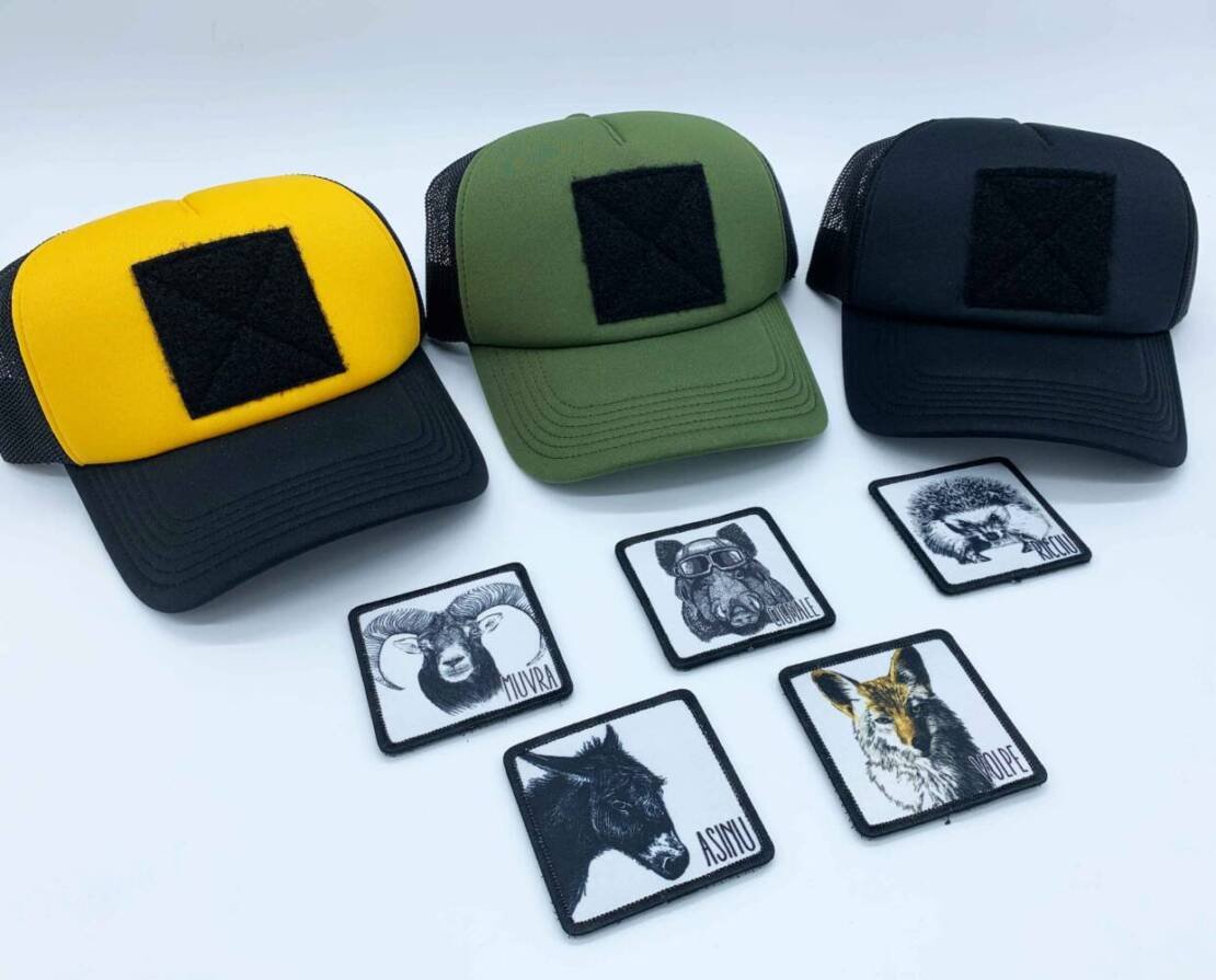 Casquette trucker patch scratch animaux